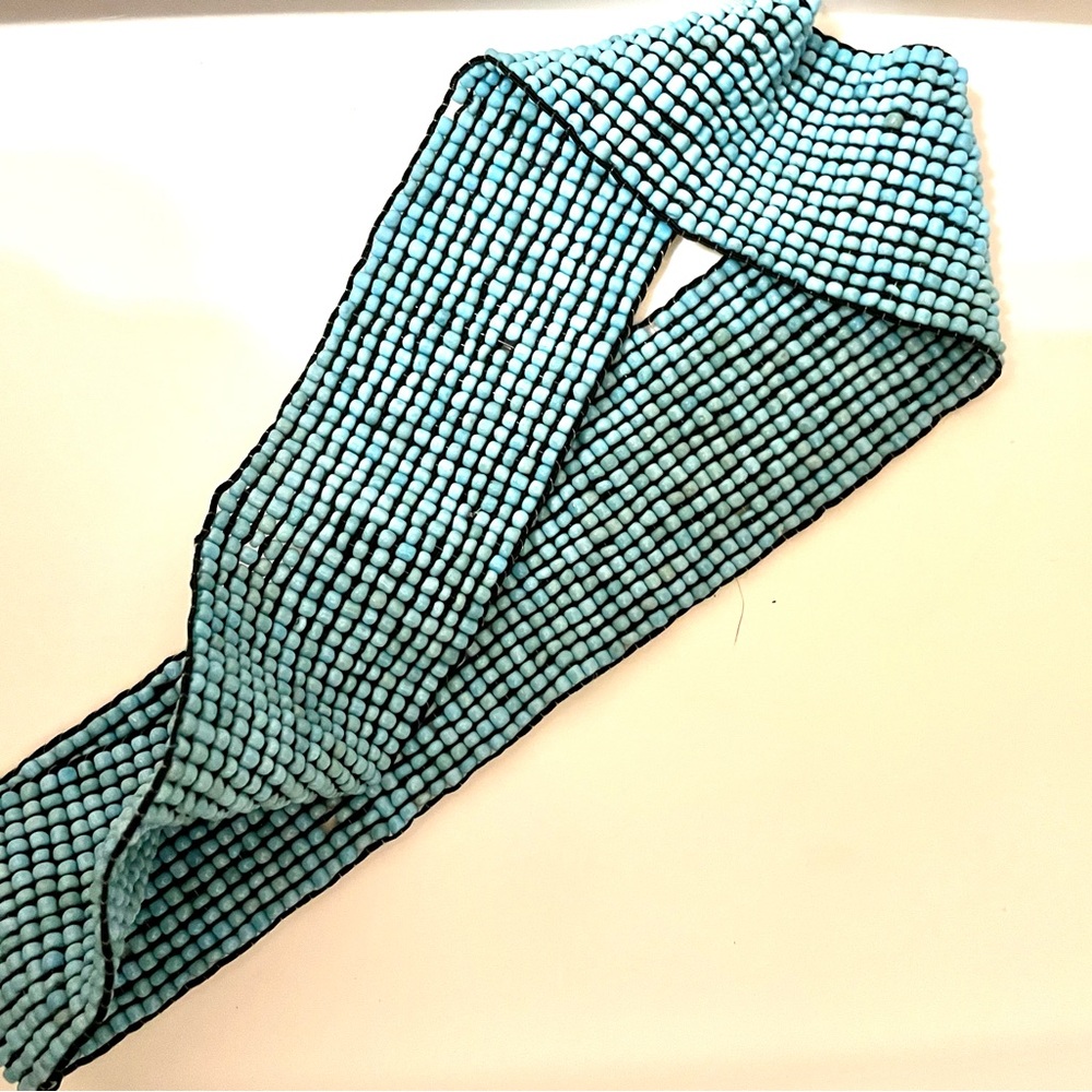 Turquoise Beaded Stretchy Belt